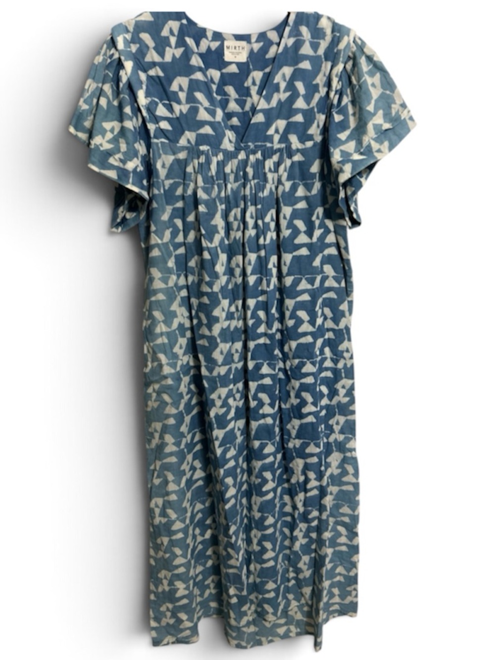 Mirth Blue Patterned Maxi Dress - Blue
